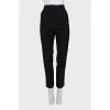 Straight trousers with cuffs
