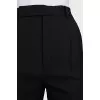 Straight trousers with cuffs