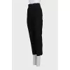 Straight trousers with cuffs