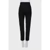 Straight trousers with cuffs