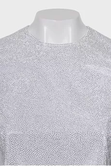 Silver skirt suit