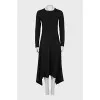 Dress with an asymmetrical hem