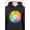 Oversized hoodie with a bright print