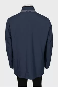 Men's fur-lined jacket