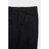Wool trousers with silk lining