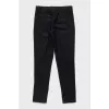 Wool trousers with silk lining