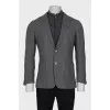 Men's jacket with a zipper and buttons