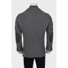 Men's jacket with a zipper and buttons