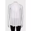 Sleeveless silk blouse