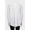 Sleeveless silk blouse
