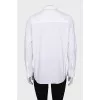 White shirt with a decorated collar