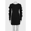 Fitted dress with decorated sleeves