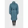 Light blue down jacket with tag
