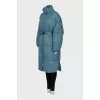 Light blue down jacket with tag
