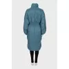 Light blue down jacket with tag