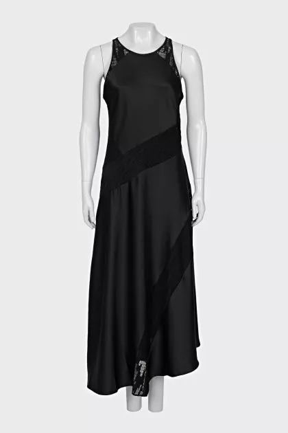 Black maxi dress with tag