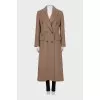 Wool and cashmere coat
