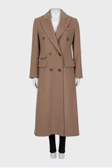 Wool and cashmere coat