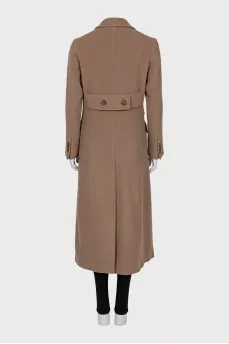 Wool and cashmere coat