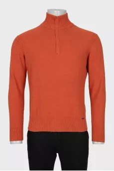 Men's orange pullover