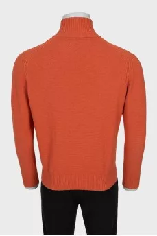 Men's orange pullover