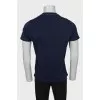 Чоловіча синя футболка slim fit