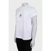 White T-shirt with a voluminous print