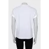 White T-shirt with a voluminous print