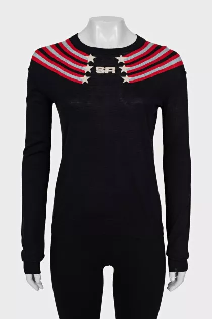 Jumper with a signature print