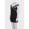 Fitted dress with lace sleeves