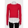 Ruffle jumper with tag