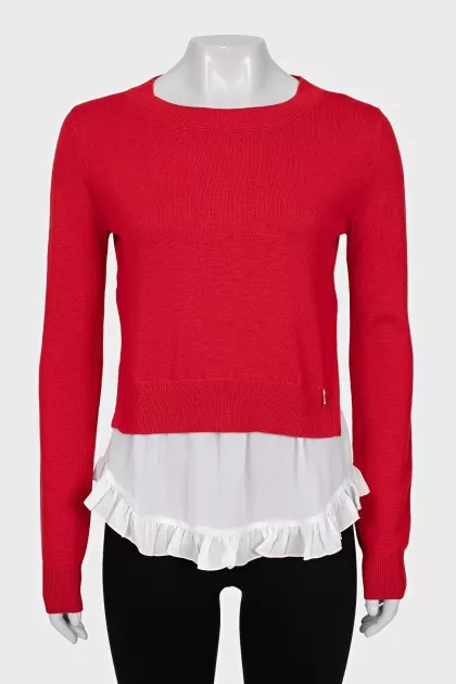 Ruffle jumper with tag