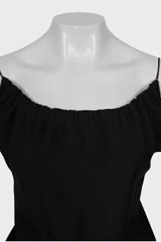 Black top with thin straps