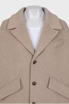 Oversized button-down coat