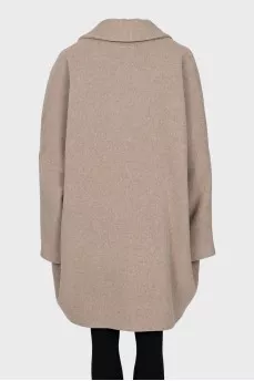 Oversized button-down coat