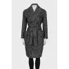 Fitted coat with patch pockets