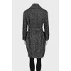 Fitted coat with patch pockets