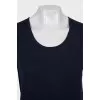 Woolen set of a T-shirt and cardigan