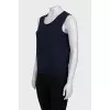 Woolen set of a T-shirt and cardigan