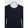 Woolen set of a T-shirt and cardigan