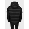 Men's zipped down jacket with print