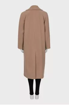 Oversized double-breasted coat