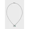 Silver pendant with enamel