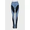 Skinny fit combination jeans