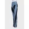 Skinny fit combination jeans