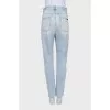 Tapered fit jeans in light blue
