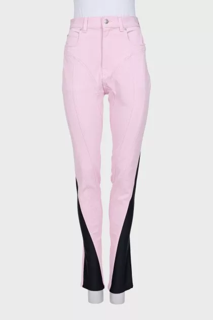 Black and pink jeans