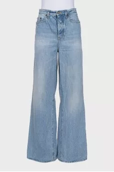 Джинси wide leg на гудзиках