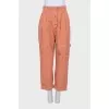 High-waisted trousers with pockets