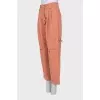 High-waisted trousers with pockets